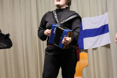 (FOTO: Inken Paletta) Anne-Mari Kivimäki spielt auf dem Notka-Akkordeon. 