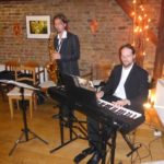 Musikalisches Duo bei der Feier in Wiesbaden