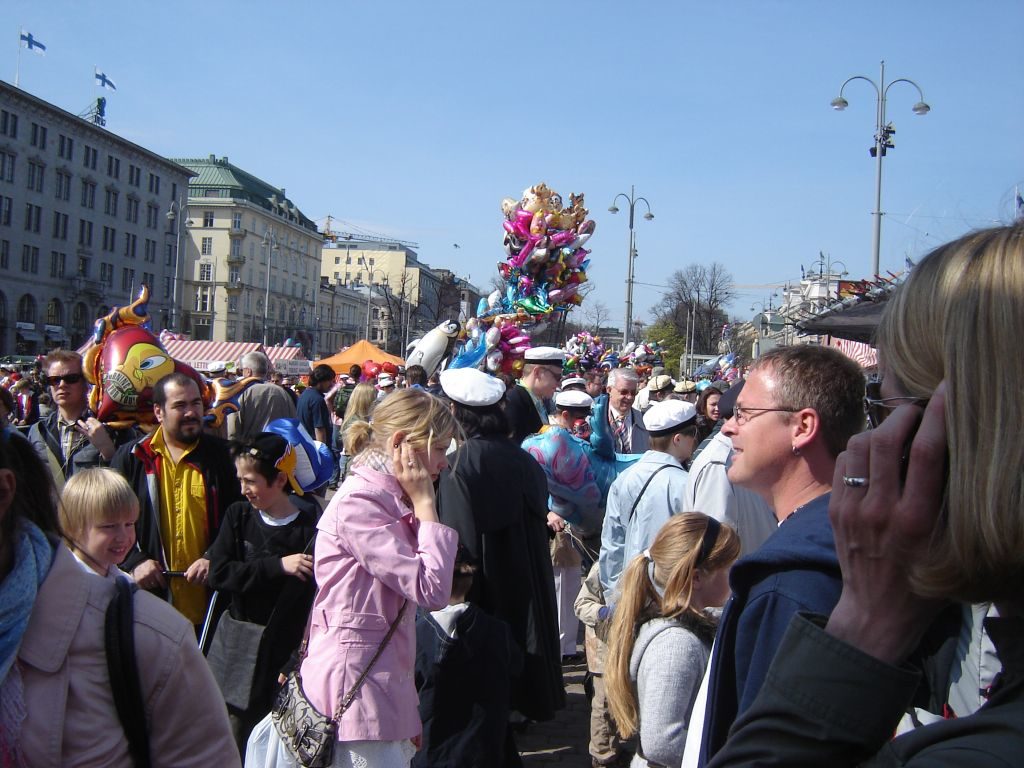 Besuchermassen auf der Esplanade