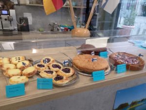 Café in der Bibliothek