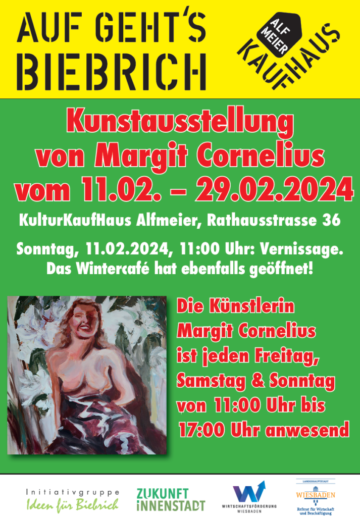 Plakat Ausstellung Margit Cornelius