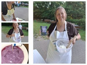 Der Nachtisch wird zubereitet